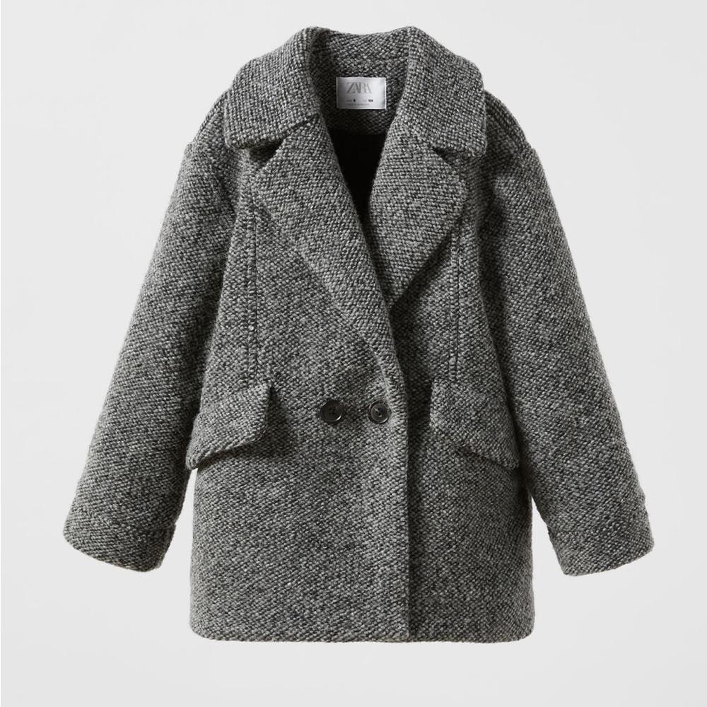 NWT Zara structure short coat size 11-12T